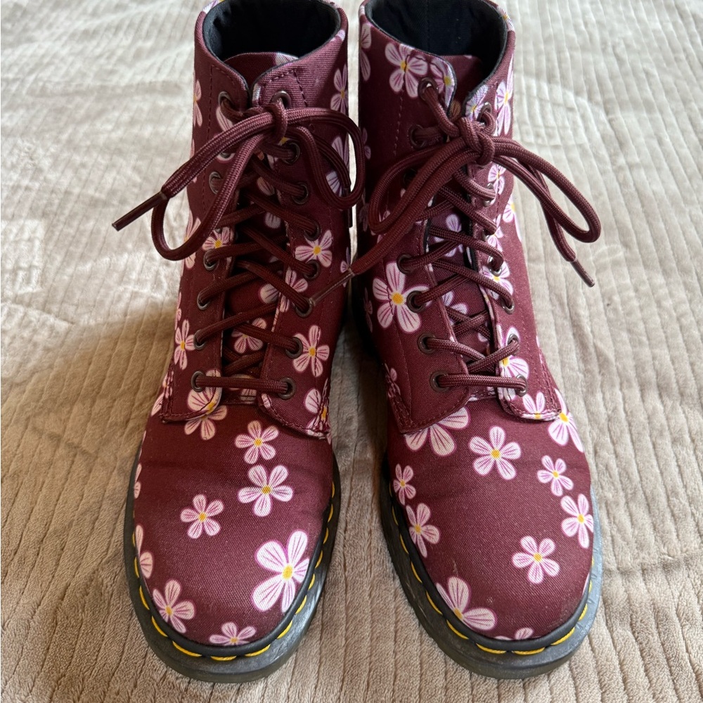 Dr. Martens Page Meadows Canvas Floral Boots